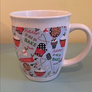 Royal Norfolk Festive Holiday Mug with Baking and Sweets Design